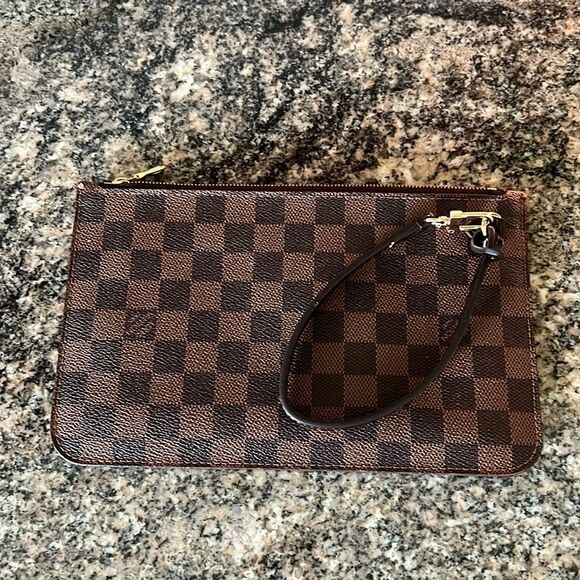 Louis Vuitton Damier Ebene Wristlet - Picture 1 of 15